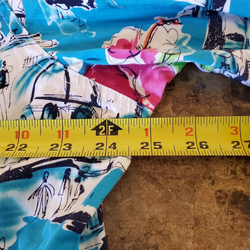 Susan Graver Style 1X colorful artsy vibrant Shirt Jacket Resort Beach Tropical - Picture 8 of 13